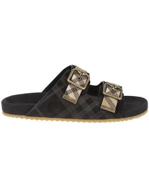 Burberry Sliders - Noir