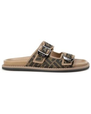 Fendi Sliders - Brown