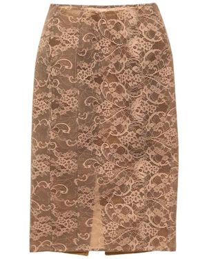 Acne Studios Lace Midi Skirt - Braun