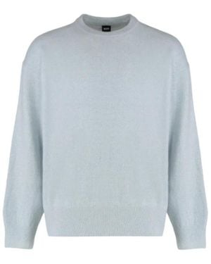 HUGO Round-Neck Knitwear - Blue