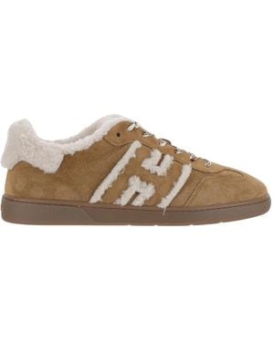 Hogan Coole Suède Sneakers - Bruin