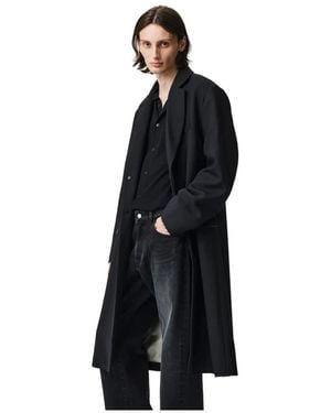 Adnym Atelier Oversized Herren Mantel Mit Klappentasche - Schwarz