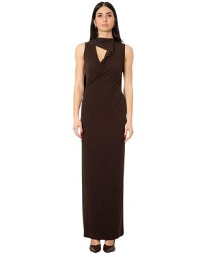 Semicouture Kleedjes ,Bruin ,Joss Dress