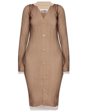 MM6 by Maison Margiela Knitted Dresses - Brown