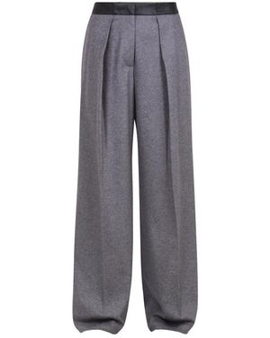 Liviana Conti Wide Trousers - Grey