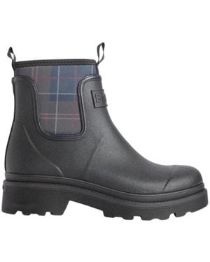 Barbour Schoenen ,Zwart ,Leer Cynthia Chelsea Welly - Grijs
