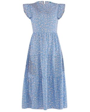 Tooche Blümchen Kleid - Blau