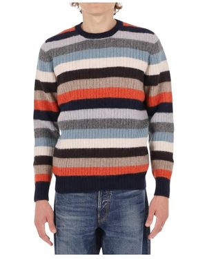 Drumohr Round-Neck Knitwear - Red