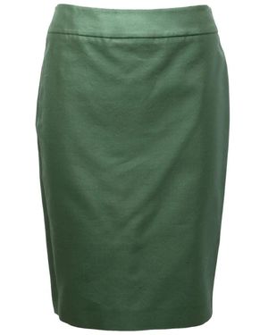Armani Groene Zijde/Katoen Rok Rmn01T Rm065