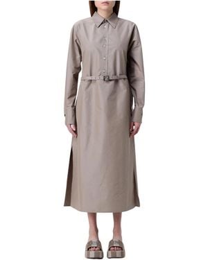 Fendi Shirt Dresses - Brown