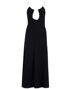 Saint Laurent Midi Dresses - Black
