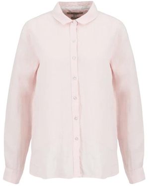Barbour Overhemden ,Roze ,Linnen Marine Shirt