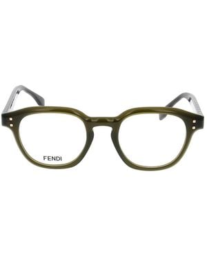 Fendi Accessoires ,Groen ,Optisch Montuur - Bruin