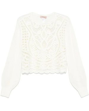 Twinset Round-Neck Knitwear - White
