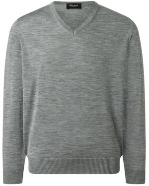Maerz Superwash V-Neck Pullover - Grau