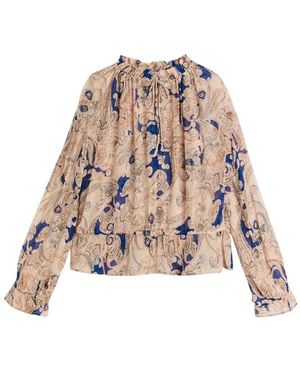 Sand 3626 Bluse - Natur