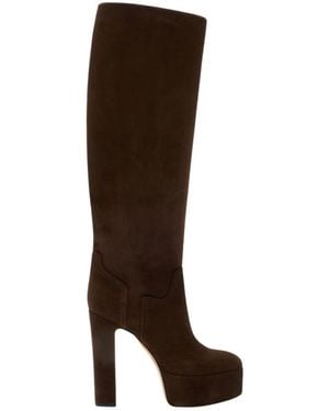 Casadei Heeled Boots - Marron