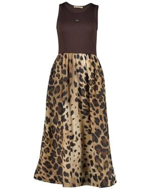 Smith & Soul Freizeitkleid Midi Aus Baumwolle - Braun