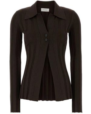 Sportmax Truien & Vesten ,Bruin ,Albio 1234 Cardigan - Zwart