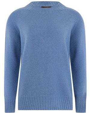 Moorer Cembra Trui - Blauw