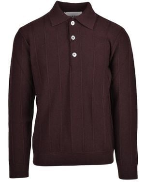Amaranto Strick-Polo - Braun