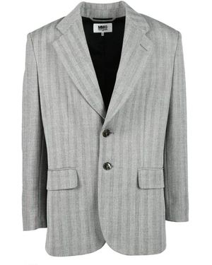 MM6 by Maison Martin Margiela Eleganter Blazer - Grau