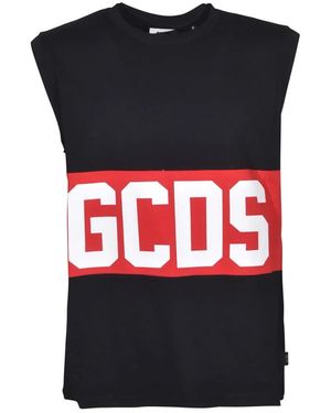 Gcds Tops ,Zwart T-Shirts En Polo's Zwart