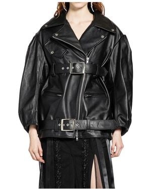 Simone Rocha Leather Jackets - Black