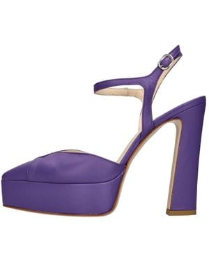 Islow Schoenen ,Paars ,Leer Islo With Heel