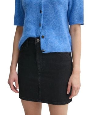 Gestuz Denim Mini Rok - Blauw