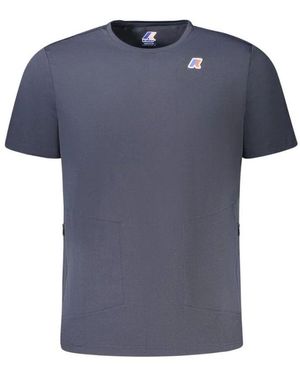 K-Way Blauer aktiver t-shirt für männer