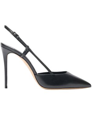 Casadei Schoenen ,Zwart ,Leer Julia Leren Slingback - Blauw