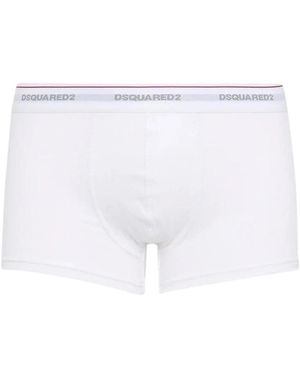 DSquared² Aansluitende Boxer Trunk - Wit