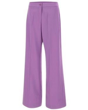 Elena Miro Wide Trousers - Purple