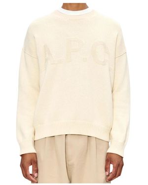 A.P.C. Leo Round-Neck Knit - Naturel