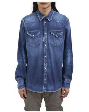 DSquared² Denim Shirts - Blue
