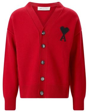 Ami Paris Cardigans - Rojo