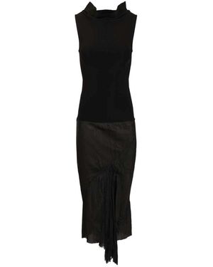 Rick Owens Midi Dresses - Black