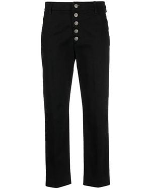 Dondup Straight Trousers - Black