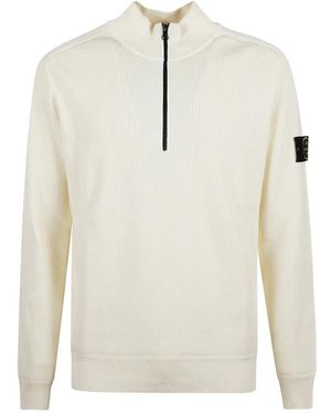 Stone Island Turtlenecks - White