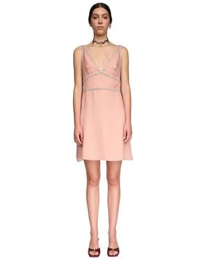 Vivetta Minikleid Mit Juwelenkette - Pink
