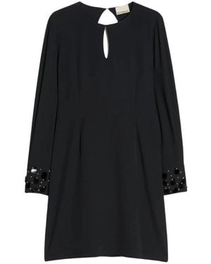 Pennyblack Kleedjes ,Zwart ,Leer Pbppaio Jurk