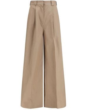 Balenciaga Wide Trousers - Neutro