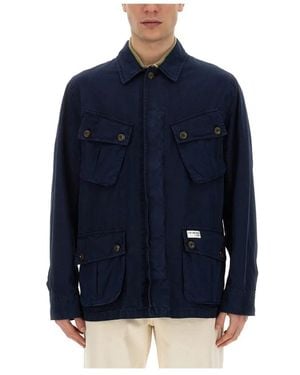 Fay Jassen ,Blauw ,Katoen Lichtgewicht Jas