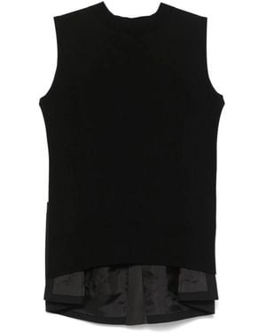 Tシャツ・カットソー SACAI POPLIN SLEEVELESS TOP-SHIRT Sacai Sleeveless and tank tops for Women | Online Sale up to