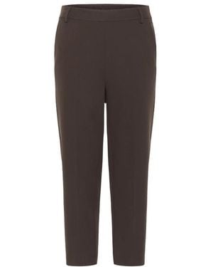 Kaffe Cropped Broeken - Bruin