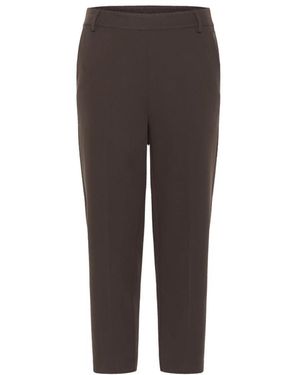 Kaffe Cropped Hosen - Braun