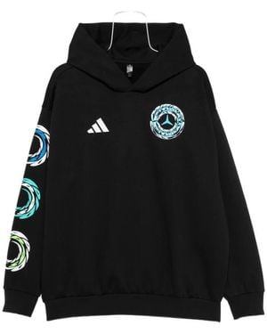 adidas Mercedes-Amg Petronas Formula 1 Team Lights On Hood Sweatshirt - Zwart