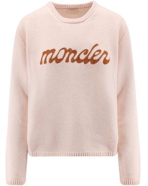 Moncler Round-Neck Knitwear - Roze