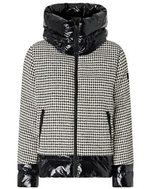 Pinko Jassen ,Veelkleurig ,Nylon Winterjas - Grijs